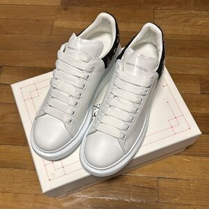 Alexander McQueen White and Black Sneakers Sleek Design
